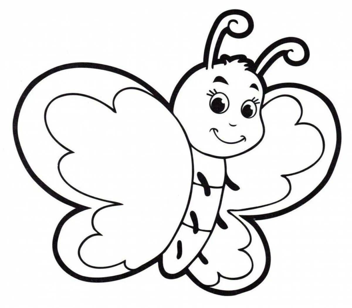 Бабочка для детей 3 4 лет #8