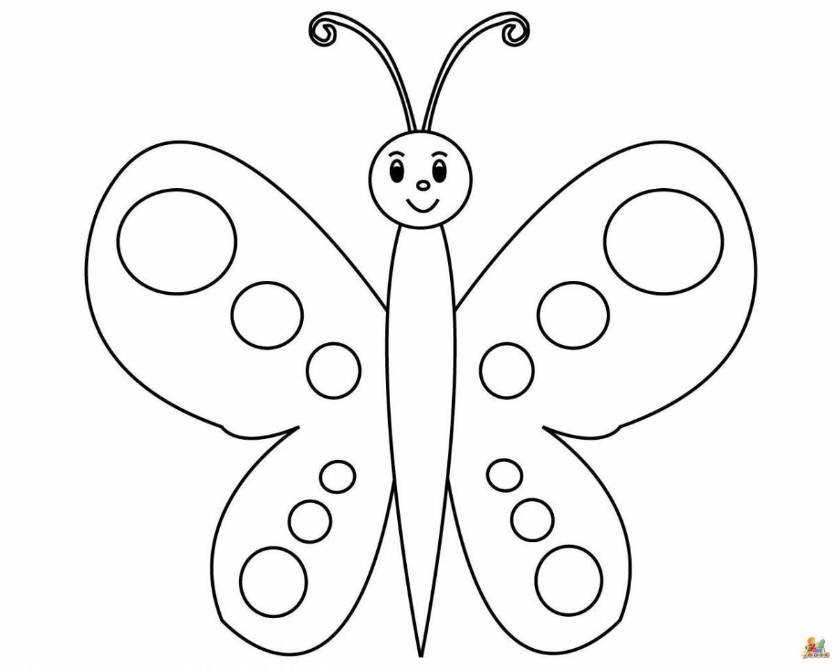 Бабочка для детей 3 4 лет #10