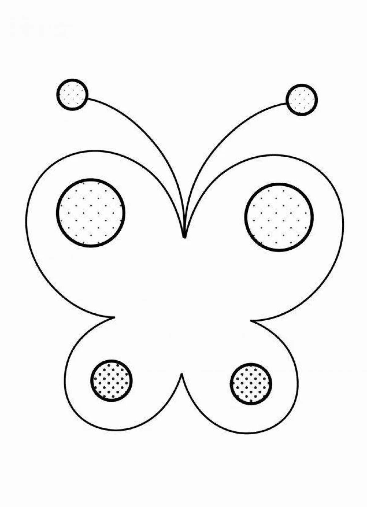 Бабочка для детей 3 4 лет #11