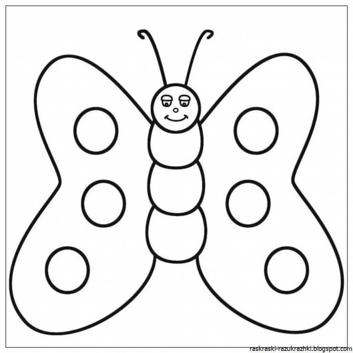 Бабочка для детей 3 4 лет #22