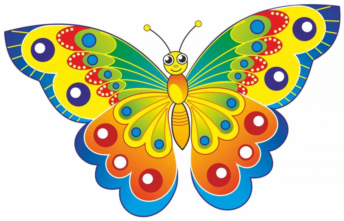 Бабочка для детей 3 4 лет #25