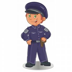 Раскраска милиционер для детей #6 #396007