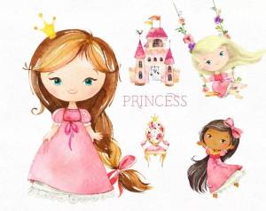 Раскраска милые принцессы #30 #396841