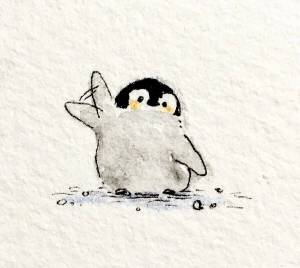Раскраска милый пингвин #4 #397005