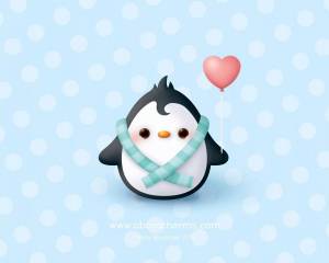 Раскраска милый пингвин #8 #397009