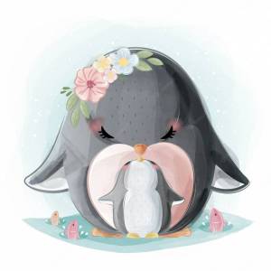 Раскраска милый пингвин #20 #397021