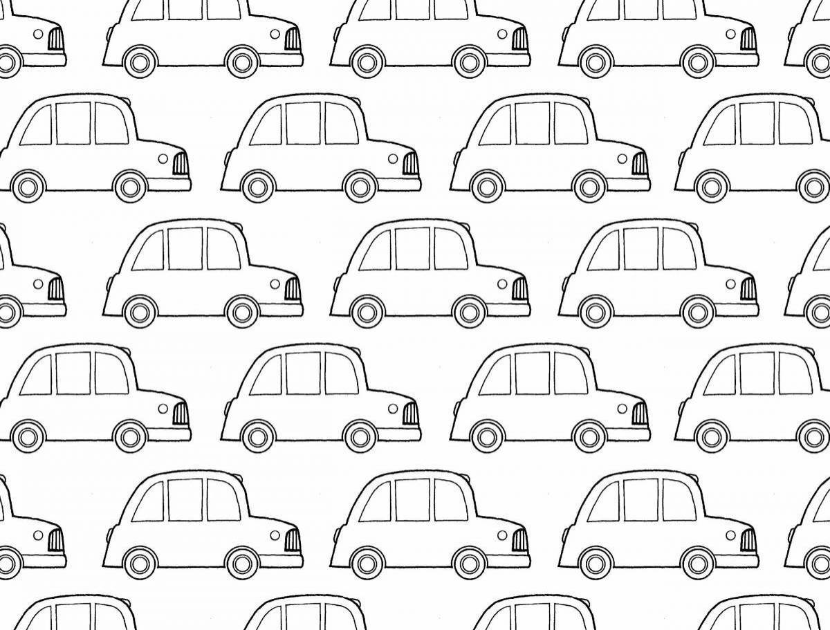 Картинки Много машинок на одном листе (37 шт.) - #10416