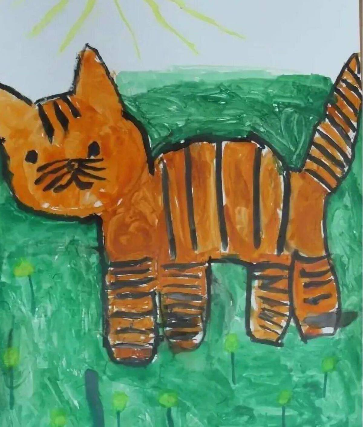 Рисовать любимое животное. Детские рисунки. Детские рисунки животных. Рисование в садике. Рисунки красками для детей.