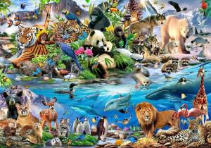 Раскраска много животных #15 #400268