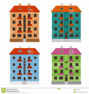 Раскраска многоэтажный дом для детей #20 #400778