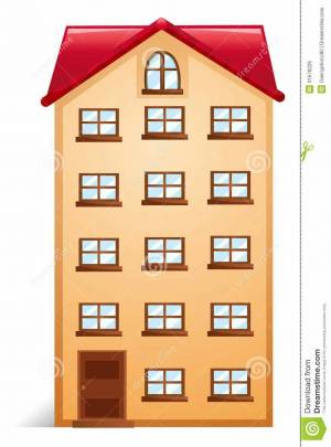 Раскраска многоэтажный дом для детей #33 #400791