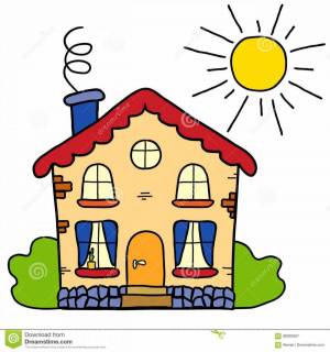 Раскраска мой дом для детей 3 4 лет #13 #401786
