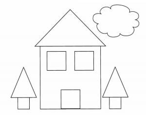 Раскраска мой дом для детей 3 4 лет #14 #401787