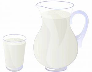 Раскраска молоко для детей #7 #402546