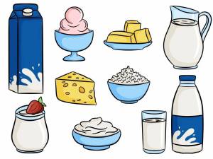 Раскраска молочные продукты для детей #1 #402692