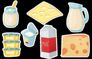 Раскраска молочные продукты для детей #2 #402693