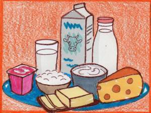 Раскраска молочные продукты для детей #9 #402700