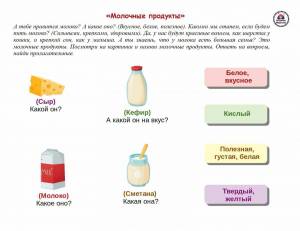 Раскраска молочные продукты для детей #31 #402722