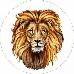 Раскраска морда льва #2 #403650
