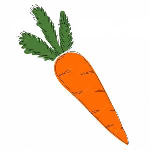 Раскраска морковка для детей 3 4 лет #17 #403888