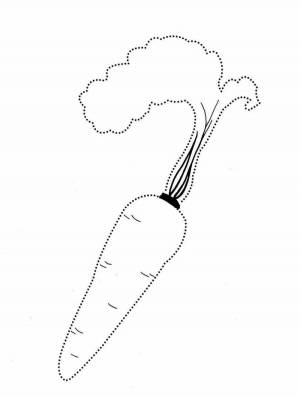 Раскраска морковка для детей 3 4 лет #28 #403899