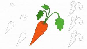 Раскраска морковка для детей 3 4 лет #33 #403904