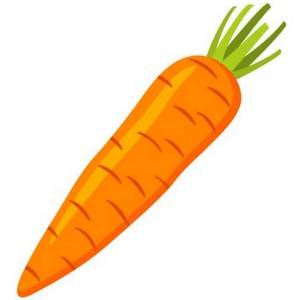 Раскраска морковь для детей 3 4 лет #3 #403913