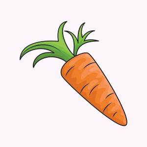 Раскраска морковь для детей 3 4 лет #7 #403917