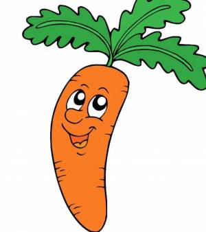Раскраска морковь для детей 3 4 лет #12 #403922