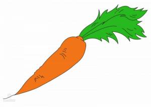 Раскраска морковь для детей 3 4 лет #33 #403943