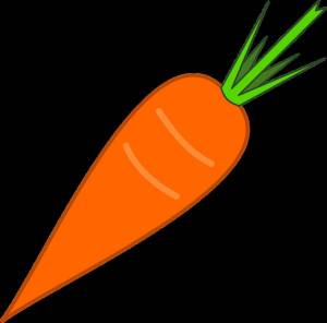 Раскраска морковь рисунок для детей #6 #403951