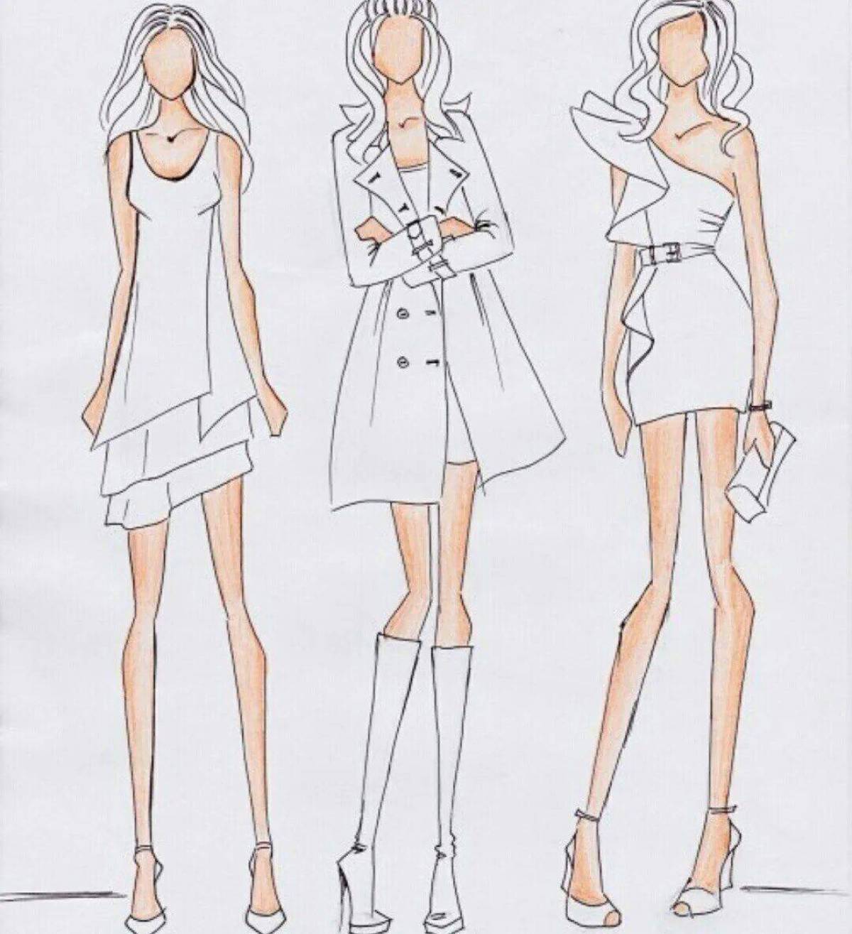 Модели девушки чтобы рисовать одежду #33