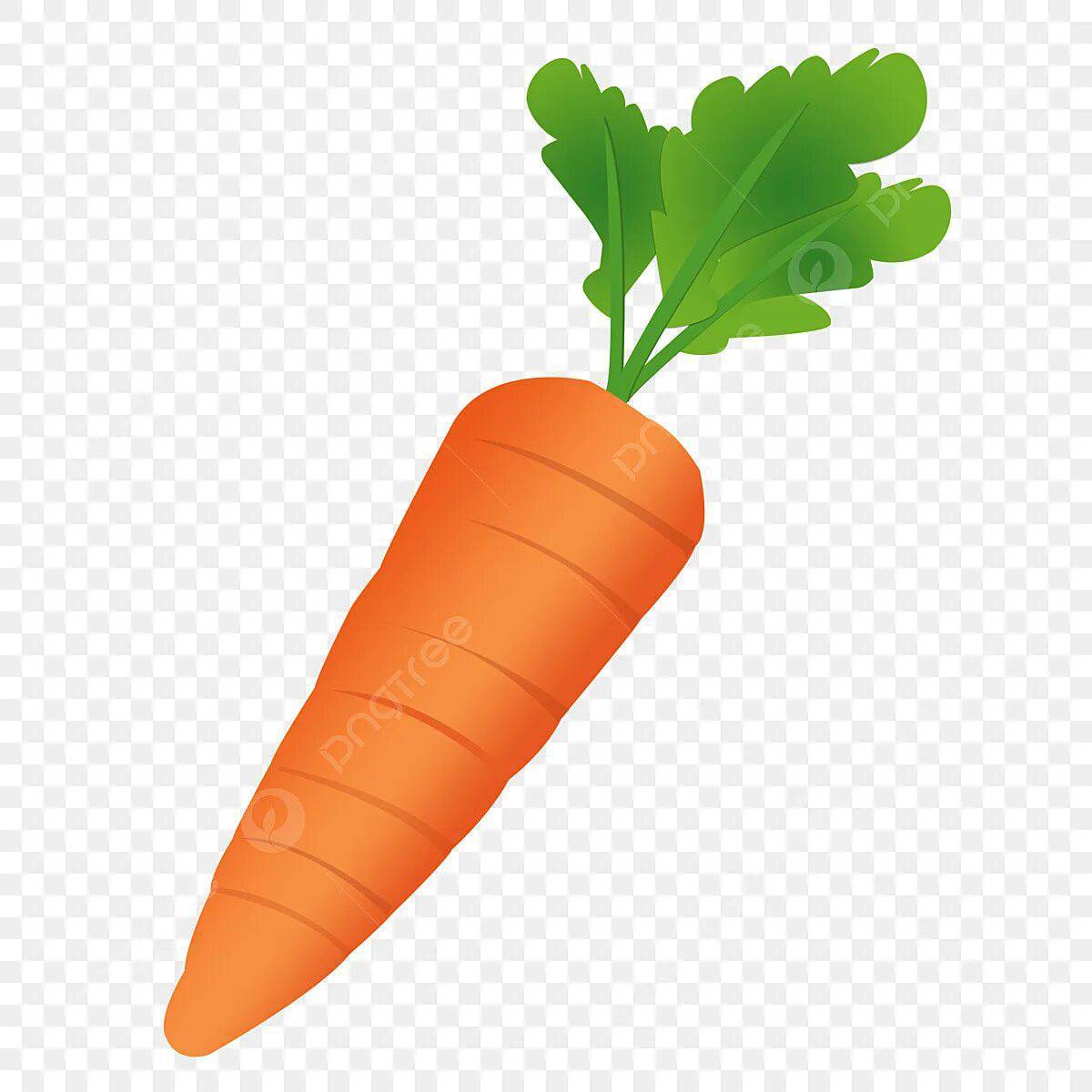 Морковь рисунок для детей #3