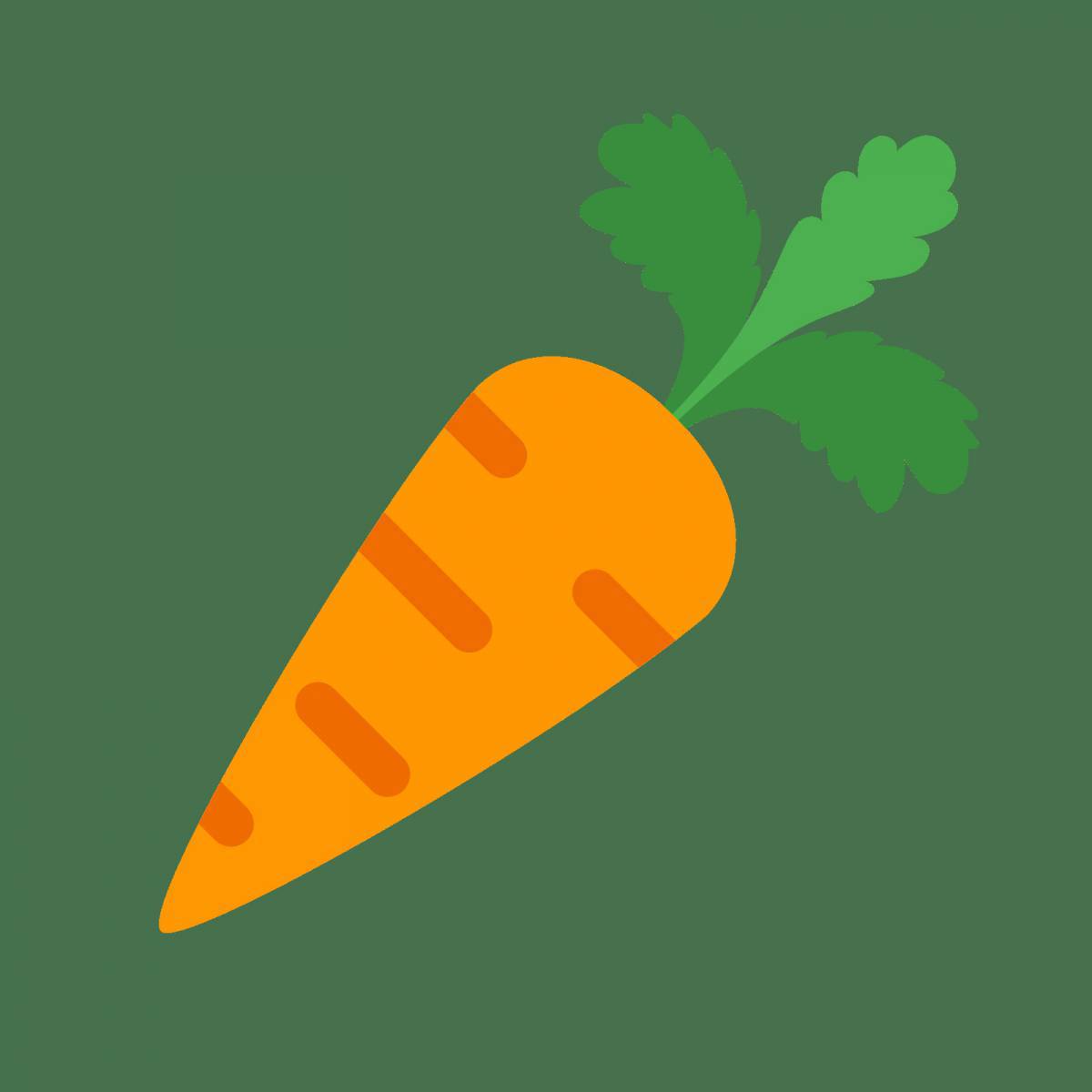 Морковь рисунок для детей #14