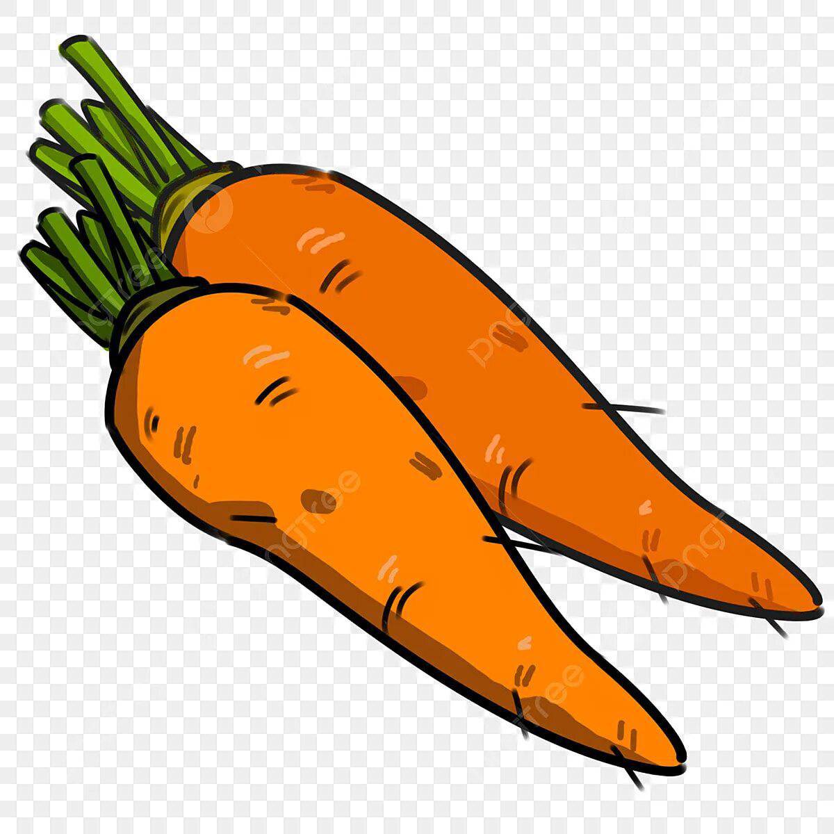 Морковь рисунок для детей #26
