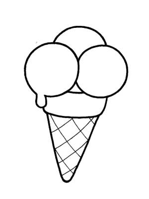 Раскраска мороженое для детей 4 5 лет #14 #404031