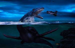 Раскраска морские динозавры #5 #404341