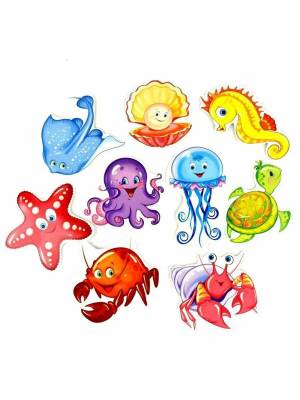 Раскраска морские животные для детей #5 #404380