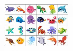 Раскраска морские животные для детей #10 #404385