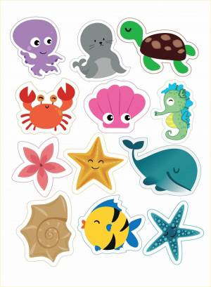 Раскраска морские животные для детей #29 #404404