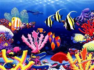 Раскраска морские обитатели морей и океанов для детей #21 #404619
