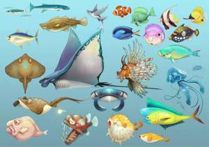 Раскраска морские обитатели морей и океанов для детей #23 #404621