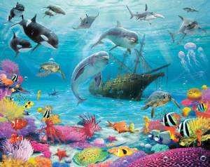 Раскраска морские обитатели морей и океанов для детей #30 #404628