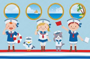 Раскраска моряк для детей #1 #405228
