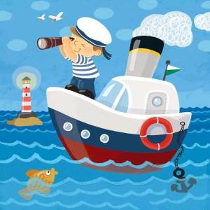 Раскраска моряк для детей #2 #405229