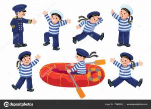 Раскраска моряк для детей #4 #405231