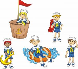 Раскраска моряк для детей #16 #405243