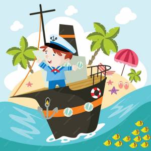 Раскраска моряк для детей #29 #405256