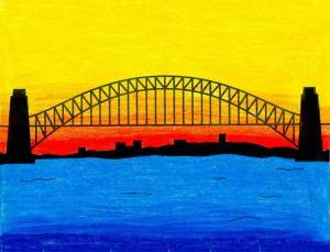 Раскраска мост для детей #27 #405528