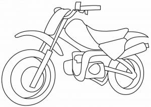 Раскраска мотоцикл для детей 3 4 лет #11 #405548